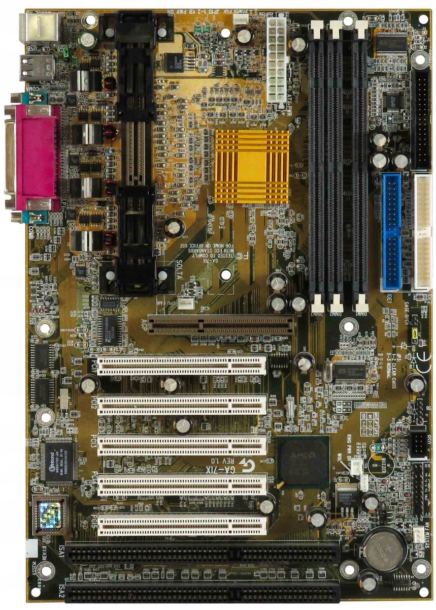 Motherboard Gigabyte GA-7IX Slot A Sdram Pci Agp Isa