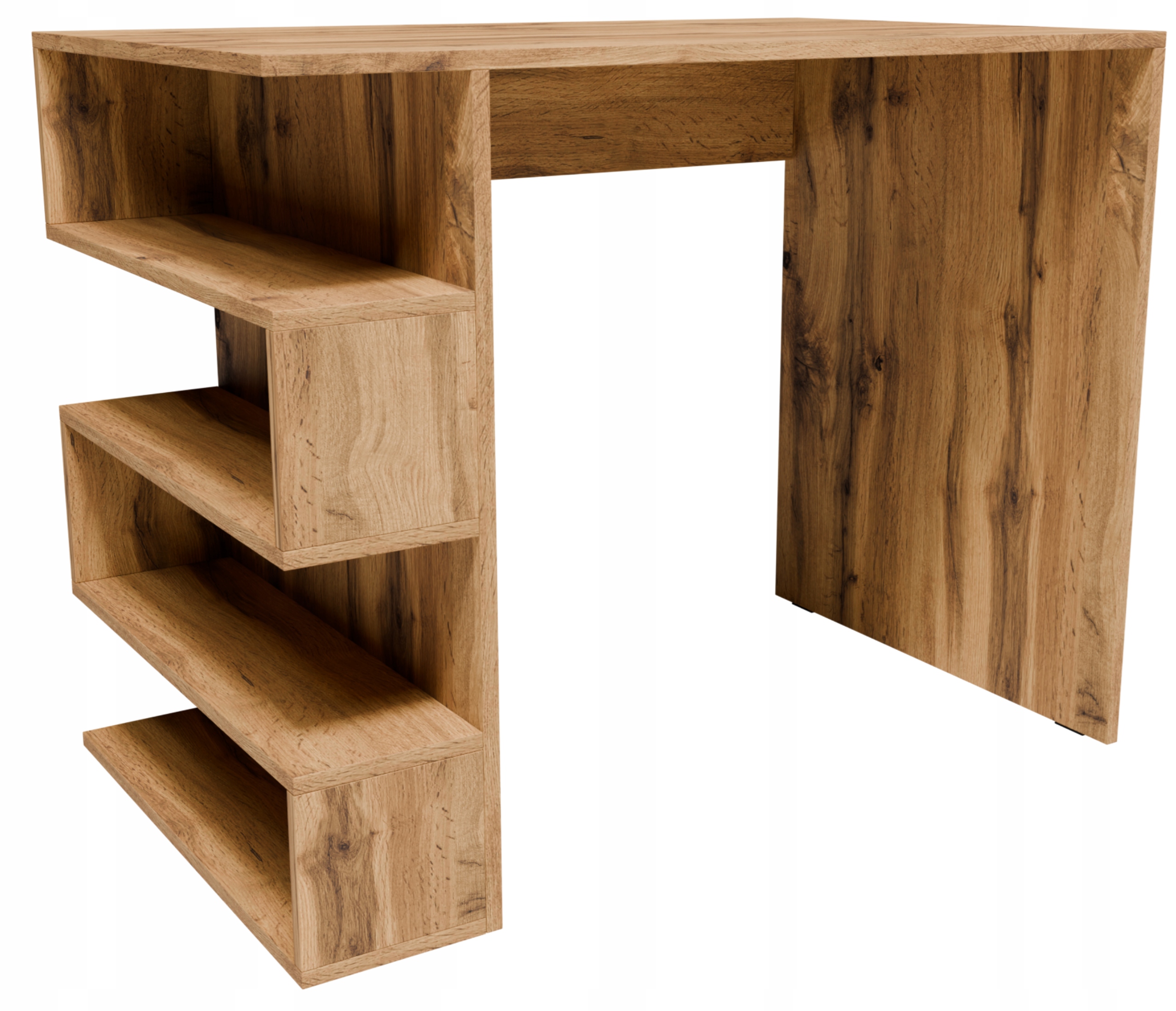 Psací stůl CR3-STERN T-12 90 cm dub wotan s policemi, pokoj pro mládež