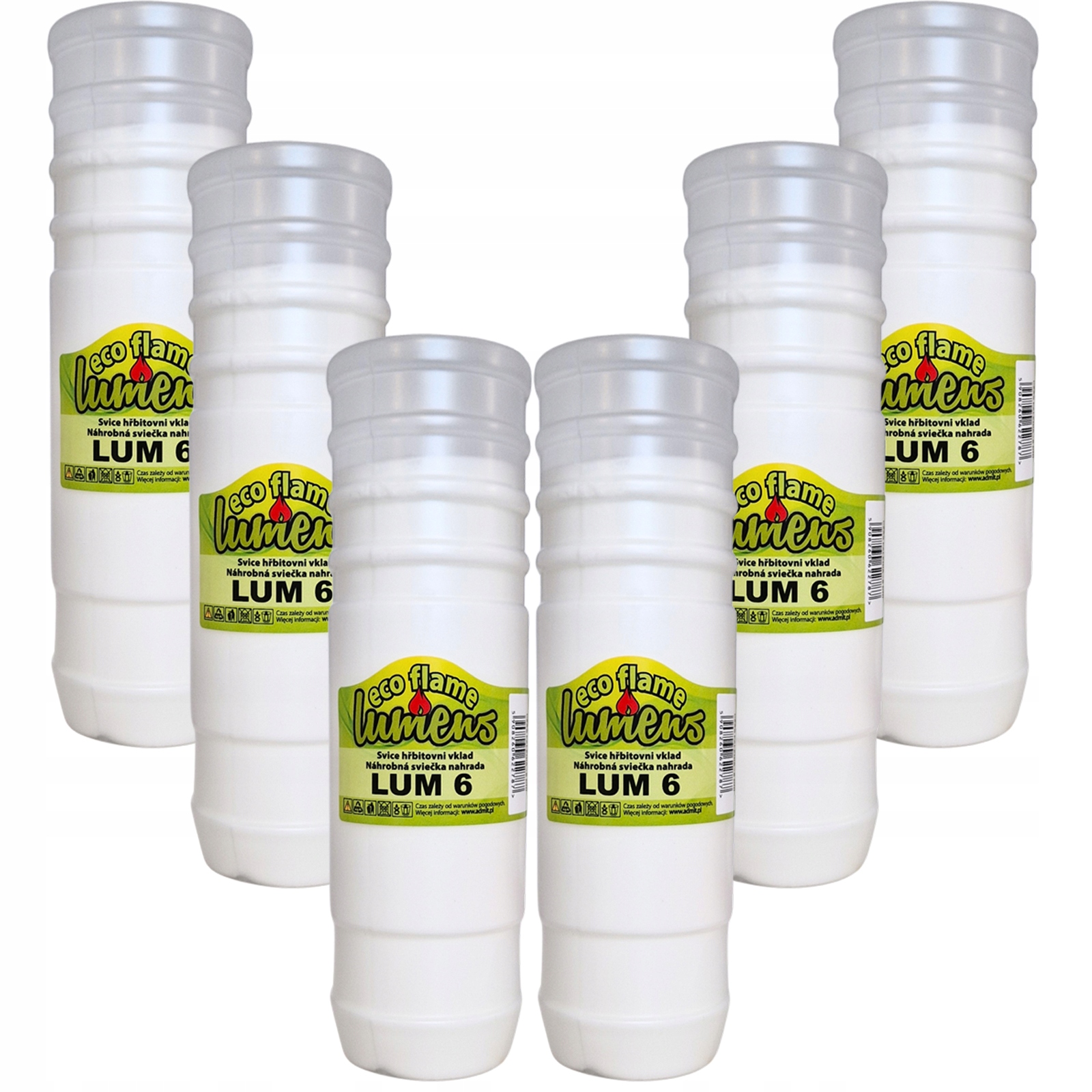 6 x Wkład parafinowy Lumens - do 6 dni palenia