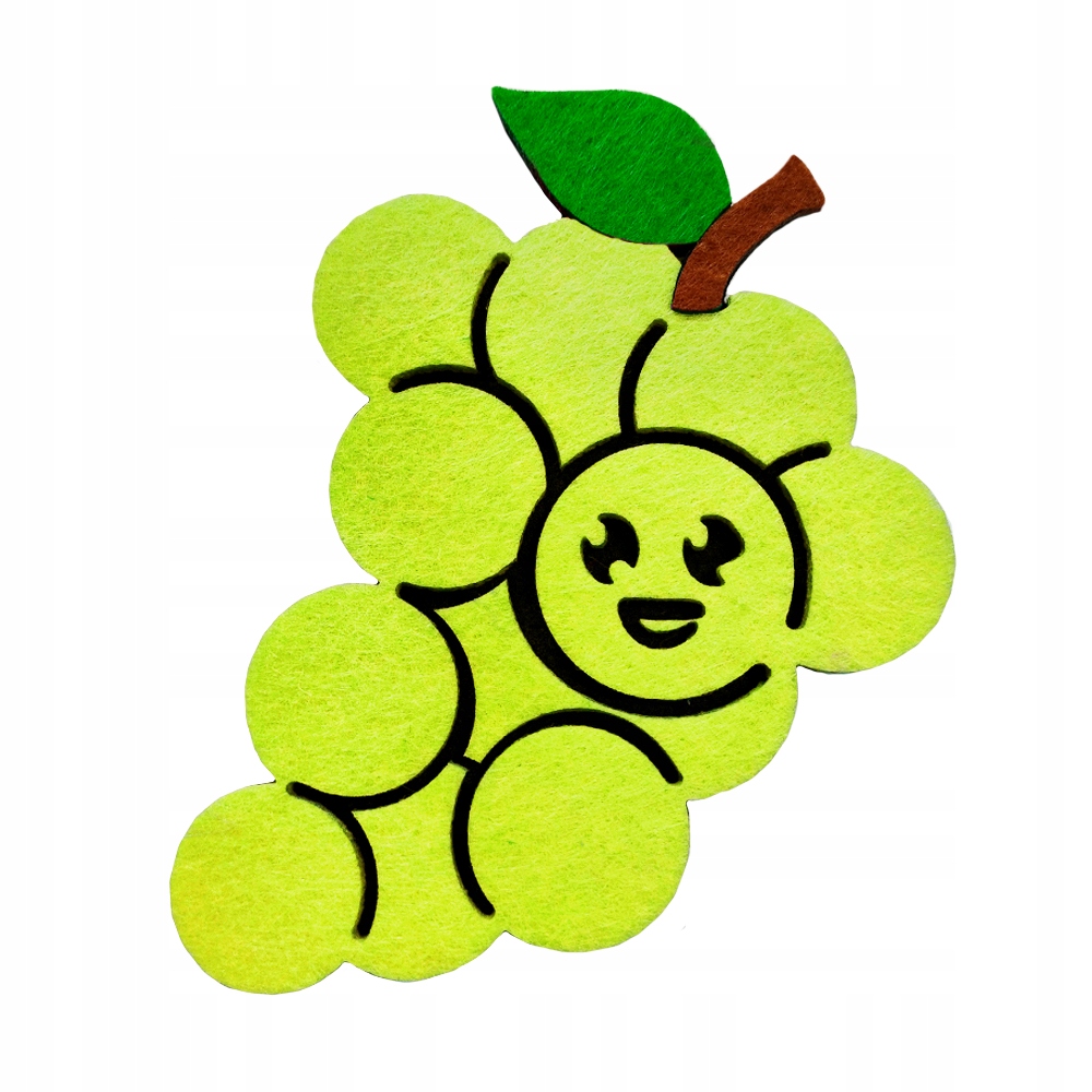 PRZYPINKA WINOGRONO STRÓJ OWOCE J.ZIELONA 15x10