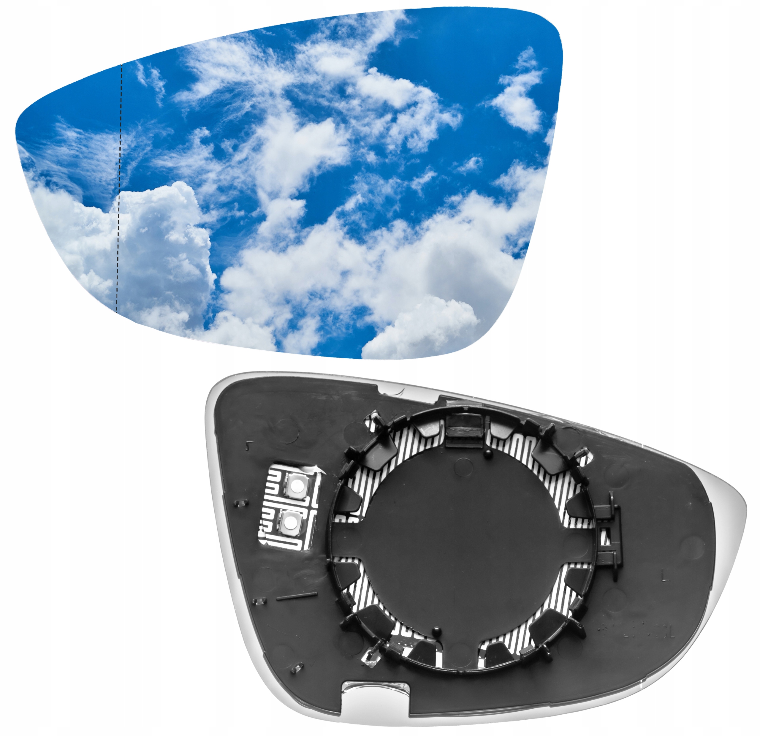 Zdjęcie AWparts WKŁAD LUSTERKA LEWY GRZANY DO EOS JETTA 2006-2014 PASSAT B7 CC 08-15