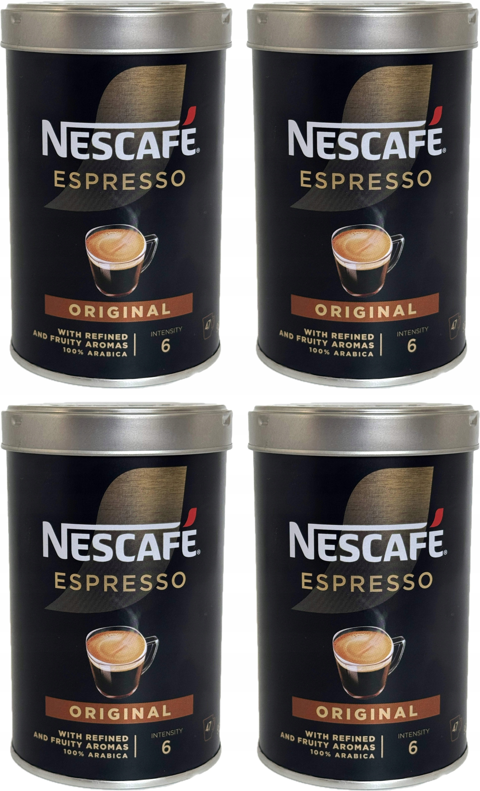 Levně Káva rozpustná Nescafe Espresso Original 4 x 95 g Plechovka