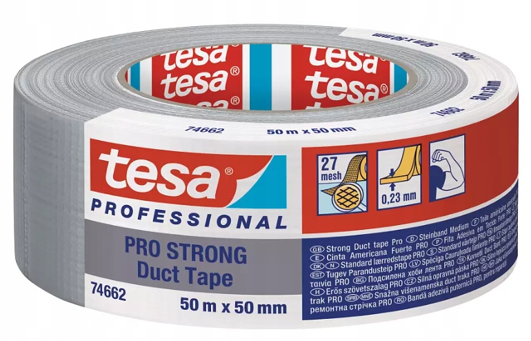 

Tesa 74662 Mocna Taśma Naprawcza Duct Tape 50X50