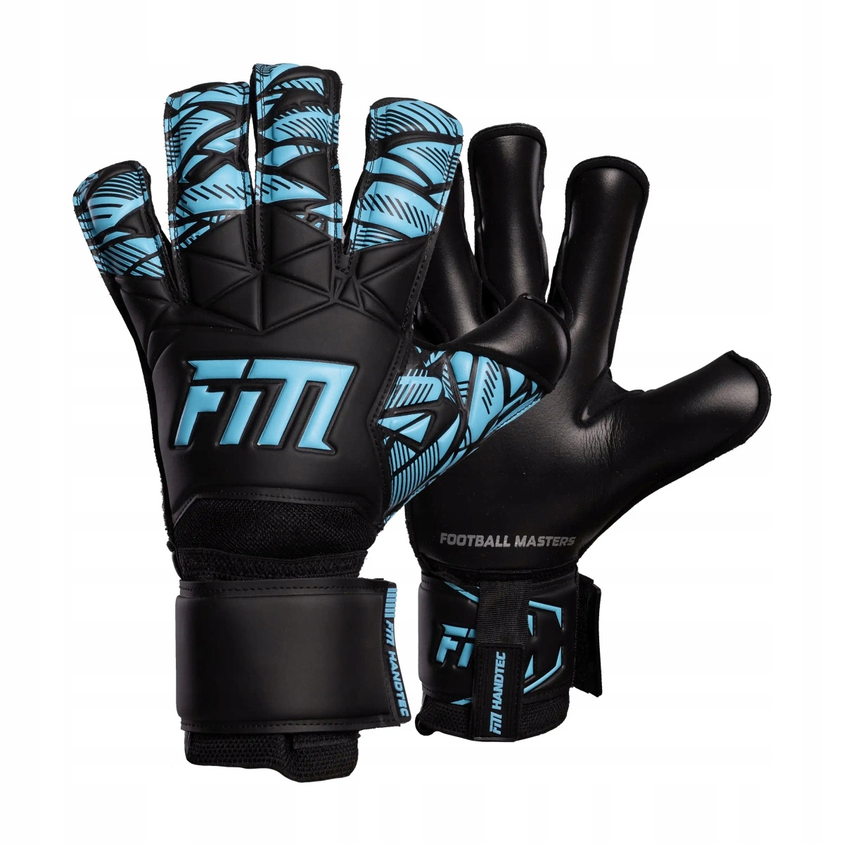 Rękawice bramkarskie Invictus X Training Black-blue 8
