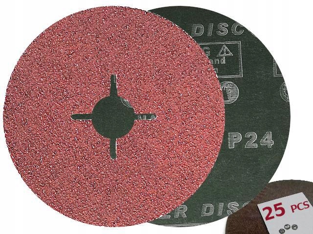 

Krążek Fibrowy Dysk Tarcza Fibra 125mm P 24 x25szt