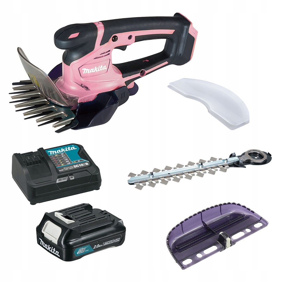 Nožnice 2v1 na trávu a živý plot Makita UM600DWAEX1P 12V Cxt 1x2Ah ružové