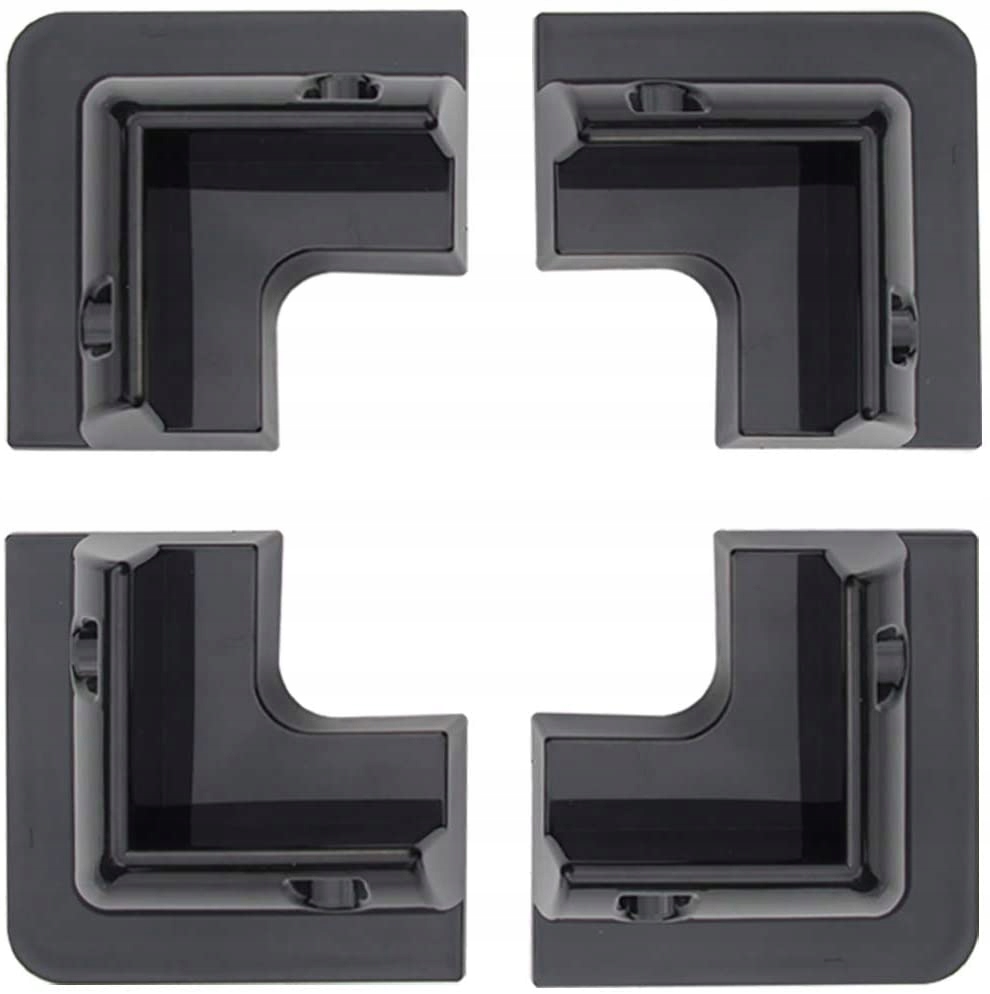 4 uchwyty narozne paneli solarnych czarne kamper