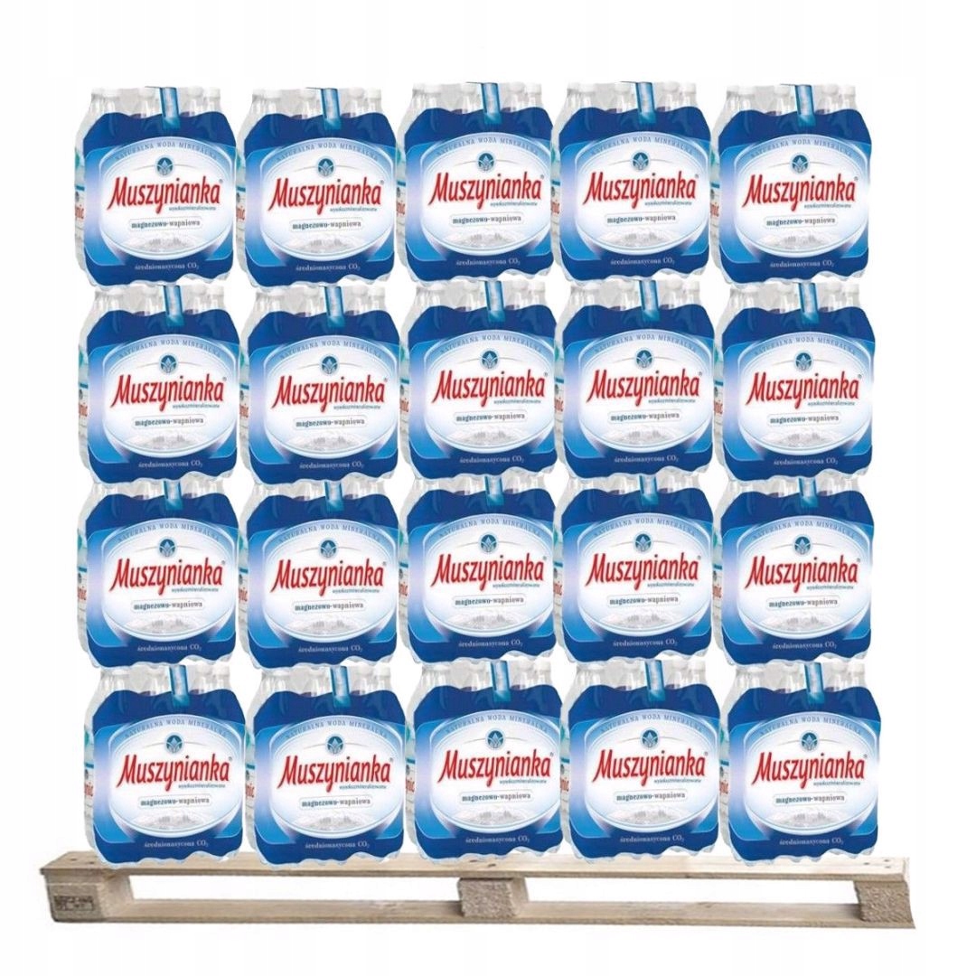 Levně Muszynianka Přírodní minerální voda s vysokou mineralizací 1,5 l 504 kusů