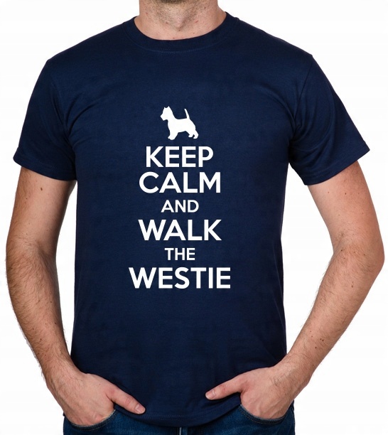 

koszulka Keep Calm And Walk The Westie prezent