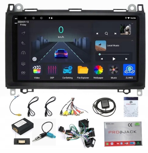 Rádio Navigácia Carplay Mercedes Sprinter W906 2006-19 W639 Android 4/64GB