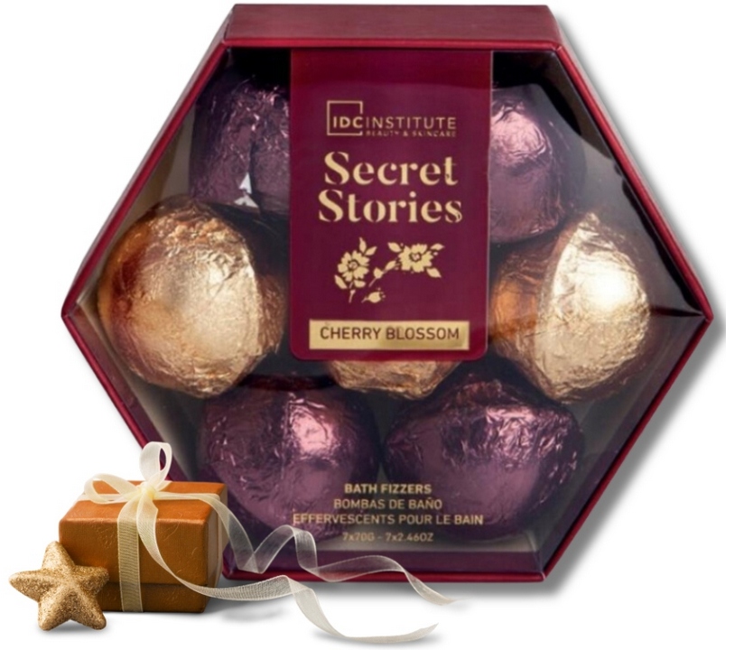 ZESTAW ŚWIĄTECZNY KULE KĄPIELOWE OWOCOWY AROMAT ozdobnie zapakowane Marka IDC Institute