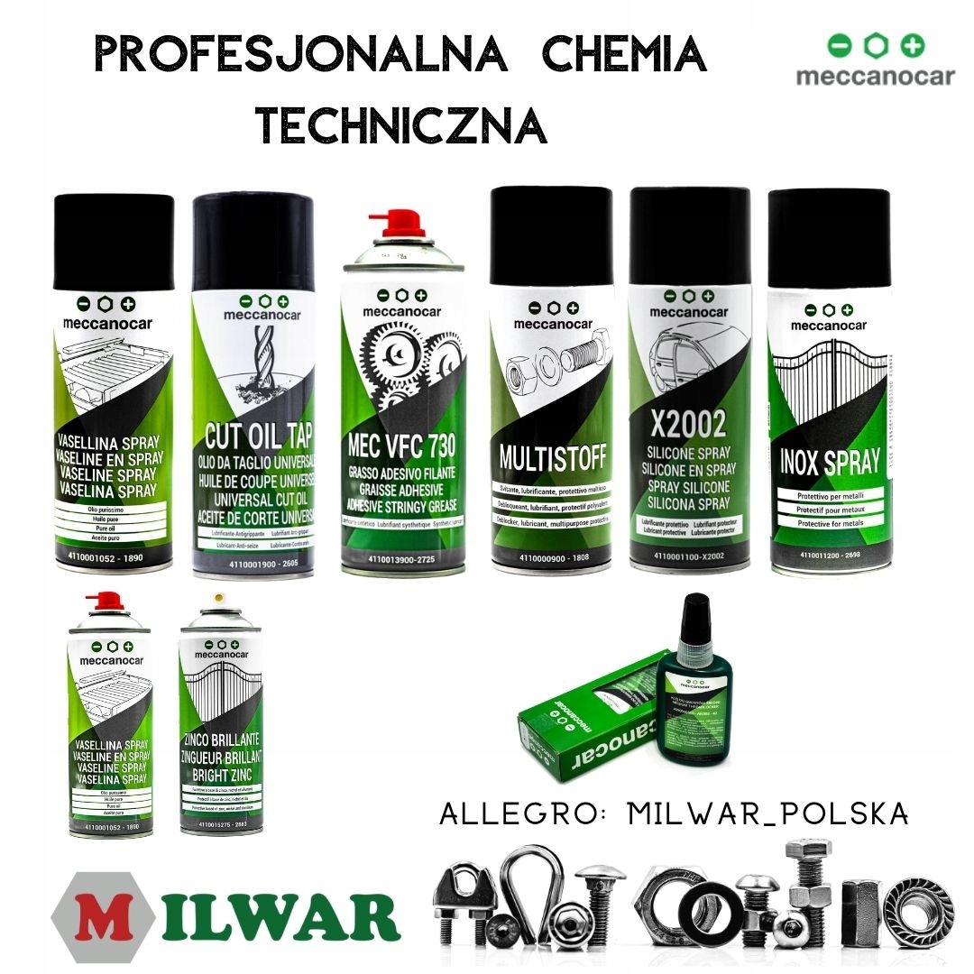 CYNK OCYNK ALU SPRAY ANTYKOROZYJNY - JASNY - MECCANOCAR Opakowanie spray