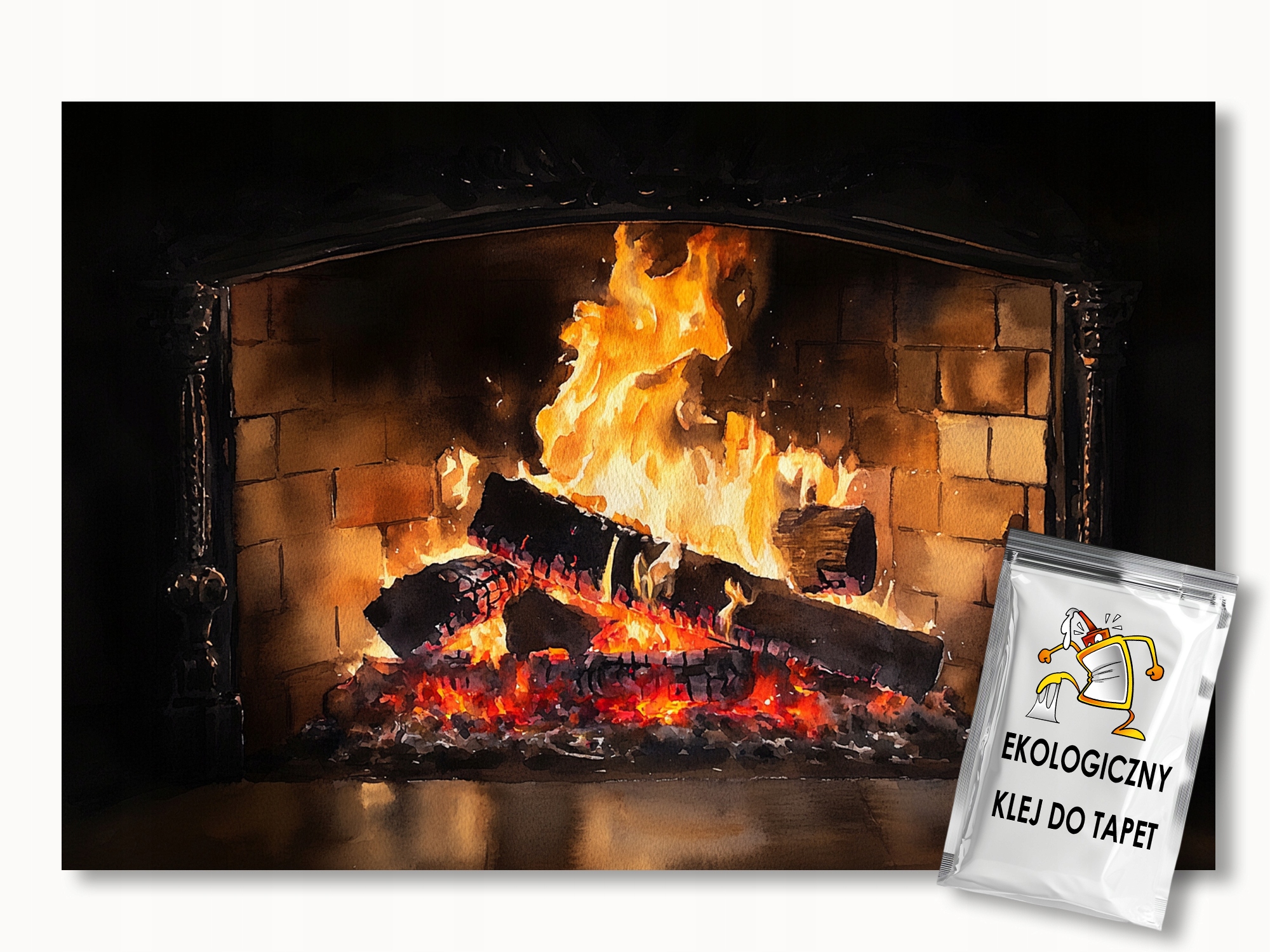 Fototapeta Flizelina Krb Ohniště Oheň Plamen Žár 350x250 110g