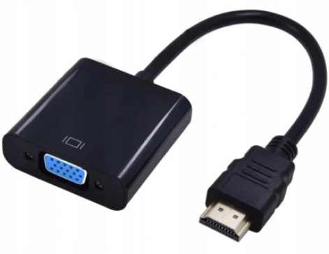 ADAPTER Konwerter z HDMI do VGA kabel DSUB monitor