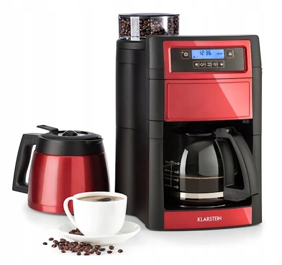 Ekspres przelewowy Klarstein Aromatica II Duo 1,25 l czerwony