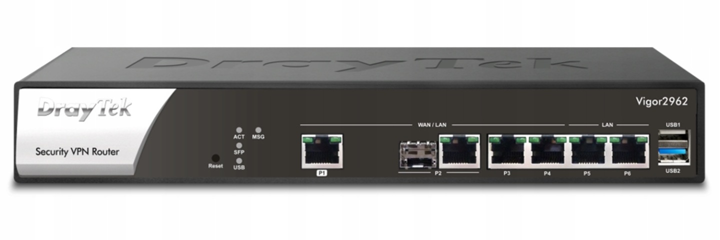 Router przewodowy DrayTek Vigor 2962 2.5 Gb Wan