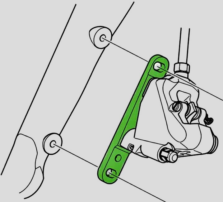 Adapter hamulca Shimano 140 / 160 mm FM-FM przód / Y8N230000 Gravel szosa Marka Shimano