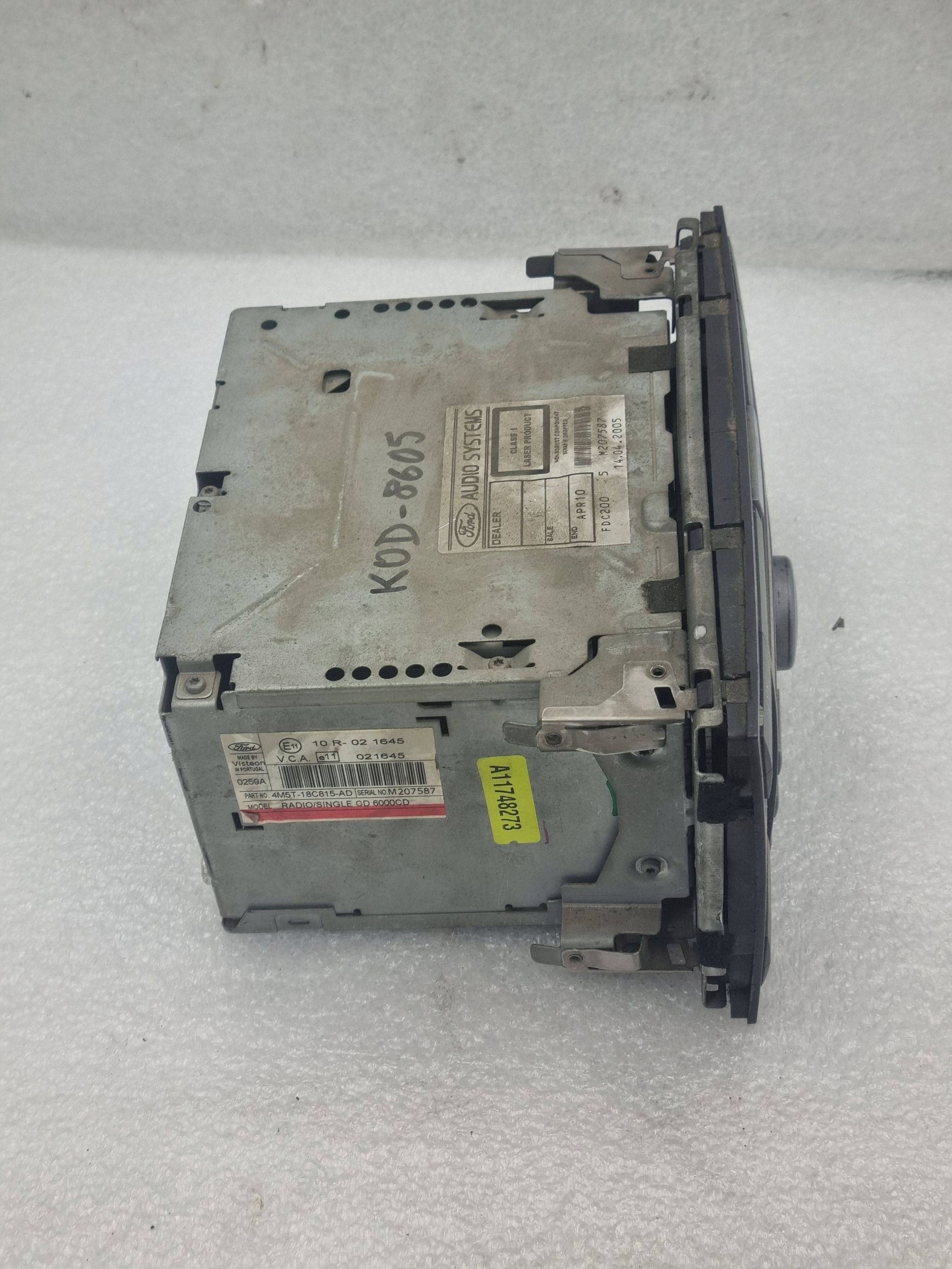 Radio CD 6000CD Ford Z Kodem 4M5T18C815AD Sprawne