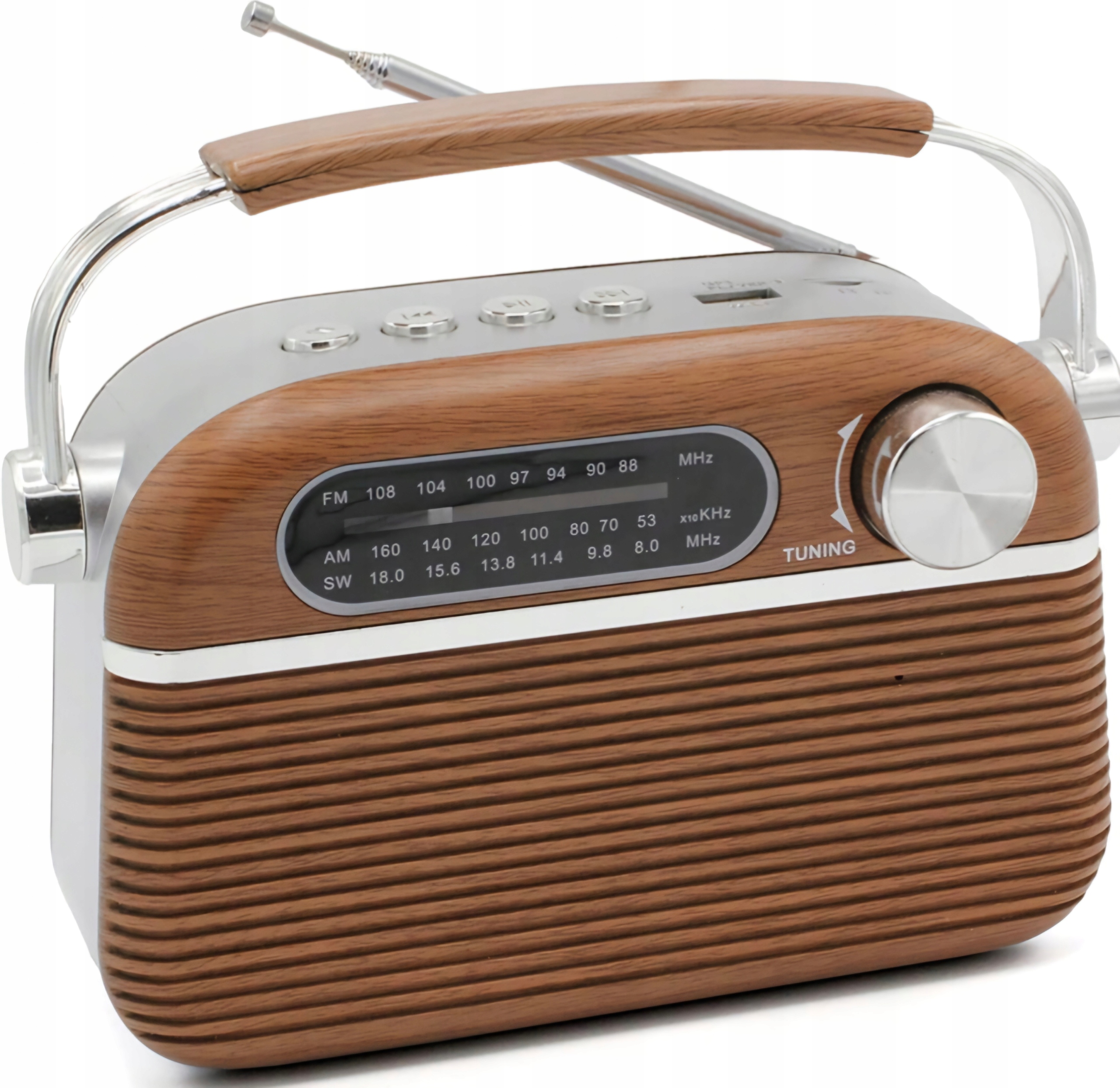 Radio przenośne FM LTC NIDA retro bluetooth LTC2027 Marka LTC