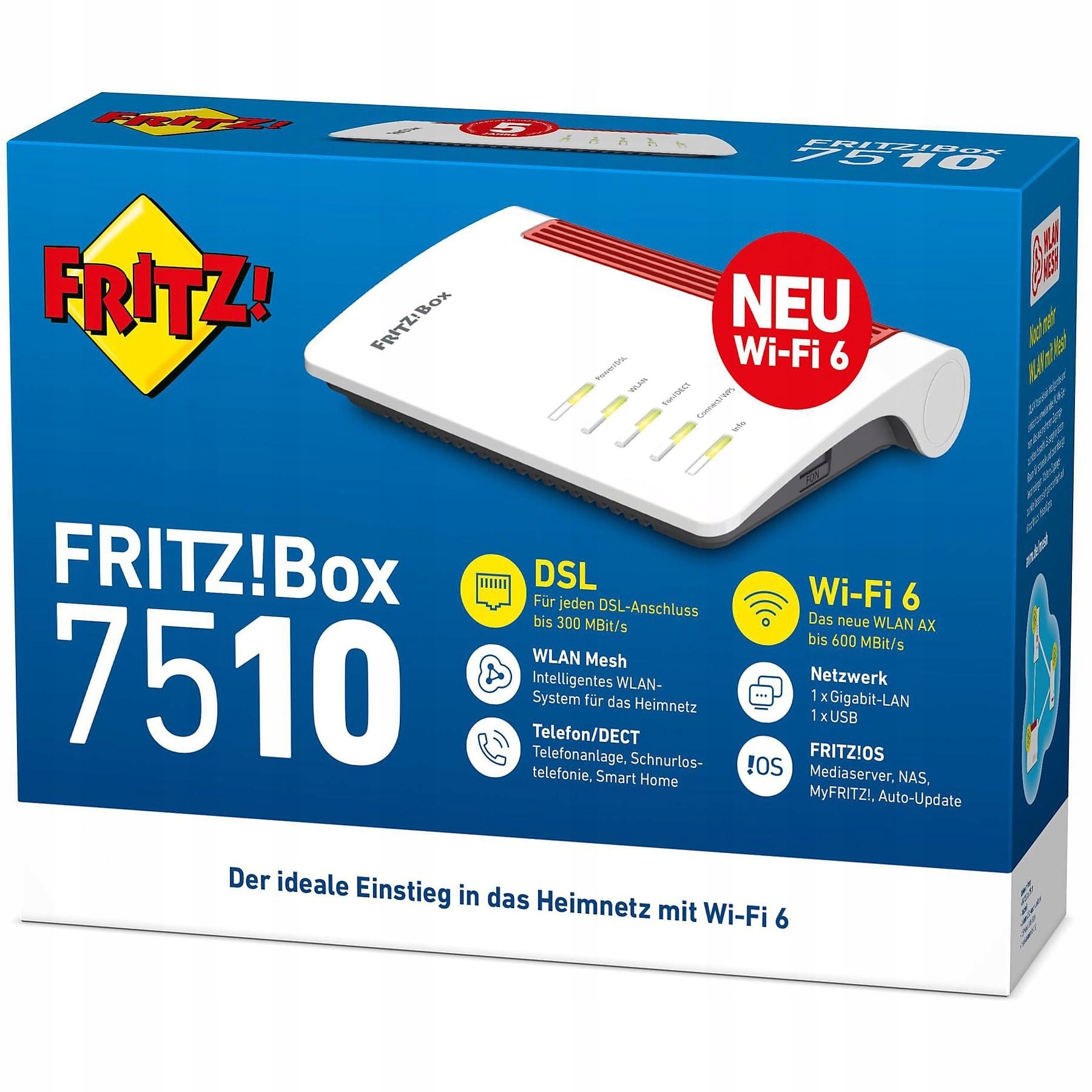 Wi-Fi router Avm FRITZ!Box 7510 Bílý