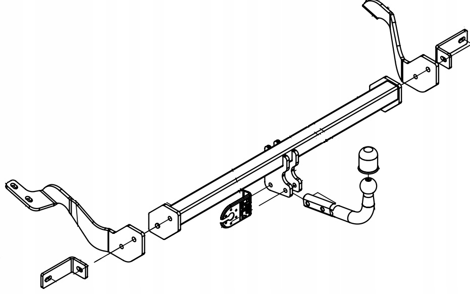 HAK HOLOWNICZY BERLINGO PARTNER RIFTER COMBO DOBLO PROACE CITY MODUŁ 13 PIN Producent Imioła Hak-Pol