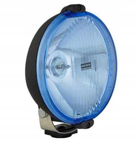 Halogen drogowy okragly Fi 152 niebieski OBA