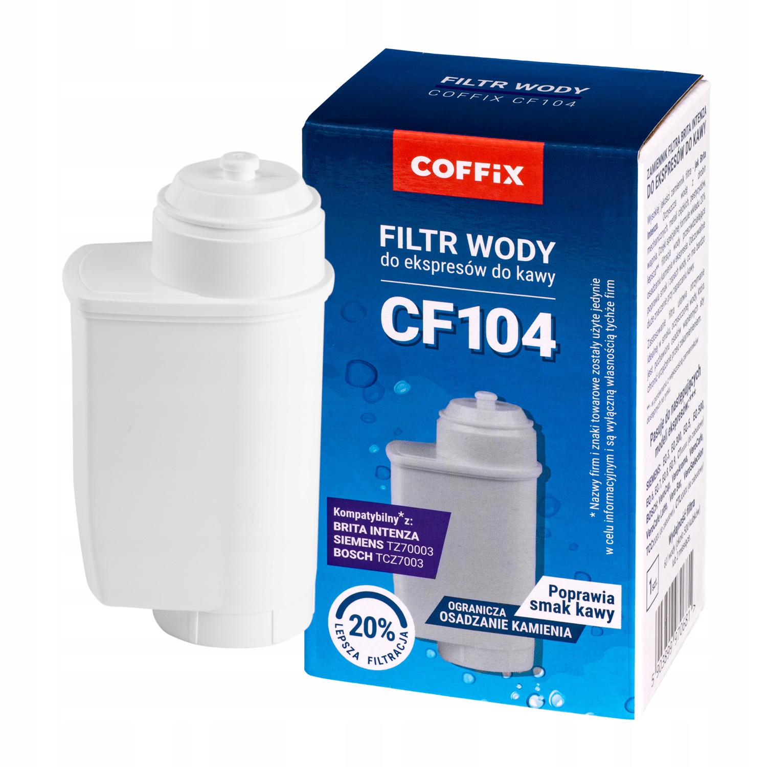 

Filtr do ekspresu Siemens EQ3 EQ5 EQ6 EQ7 EQ8 EQ9