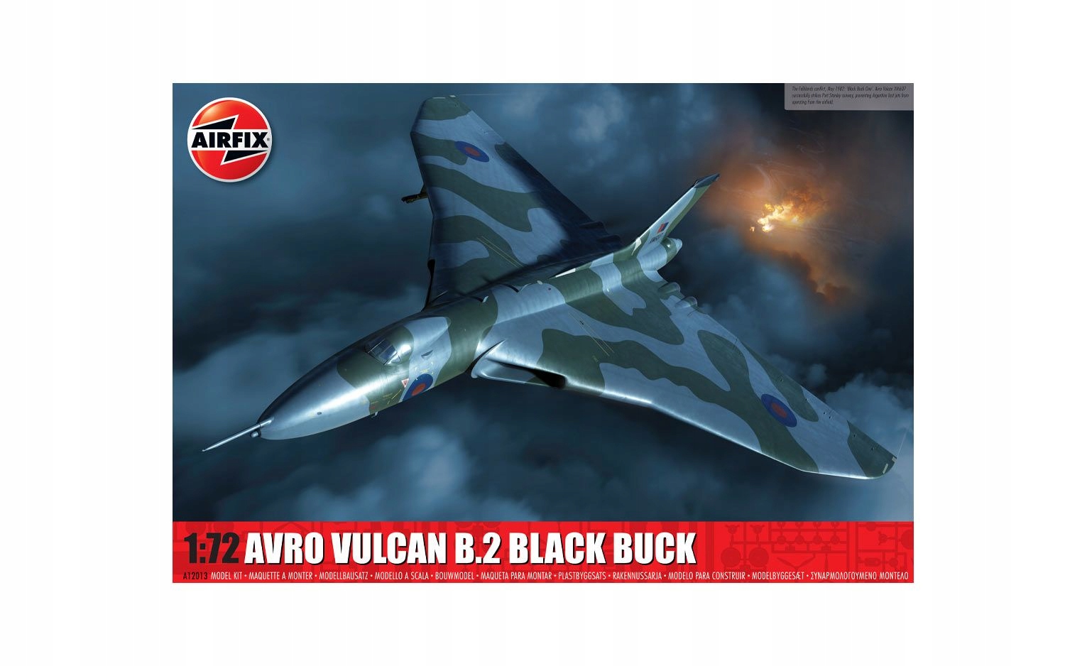 Avro Vulcan B2 Bölack Buck Airfix A12013 měřítko 1/72
