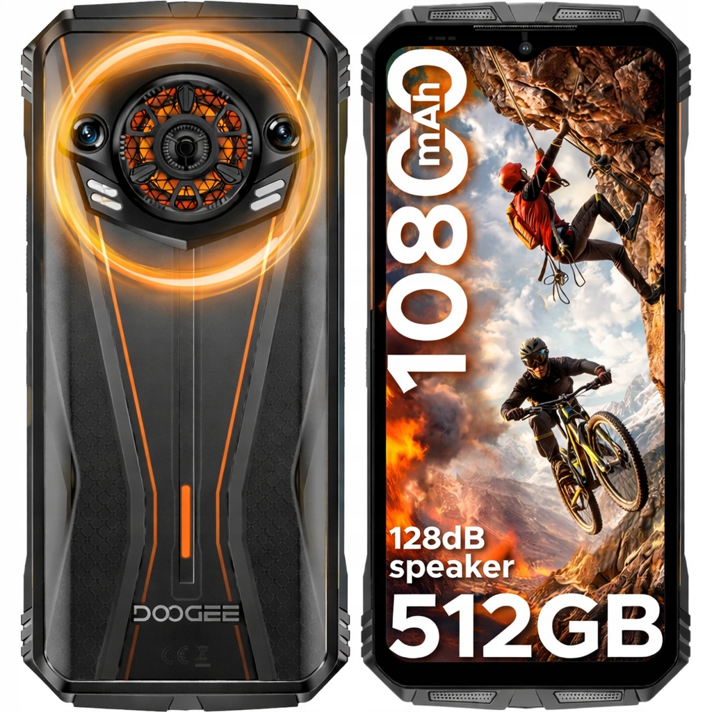 Doogee Spunkpro Smartfón 20GB+512GB 10800mAh Pancerny 6,6"FHD+50MP Nfc Gps