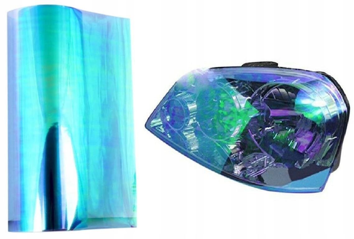 

Folia Xenon Kameleon Niebieska Jasna Lampy 30x50