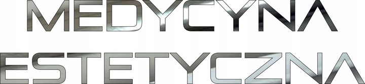 Litery lustrzane samoprzylepne łatwy montaż Wysokość produktu 10 cm