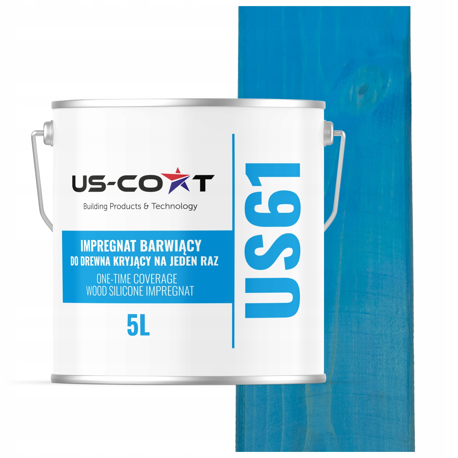 Impregnácia Na Drevo Extra Farba S Voskom Chron Farby Naraz Modrá 5 L