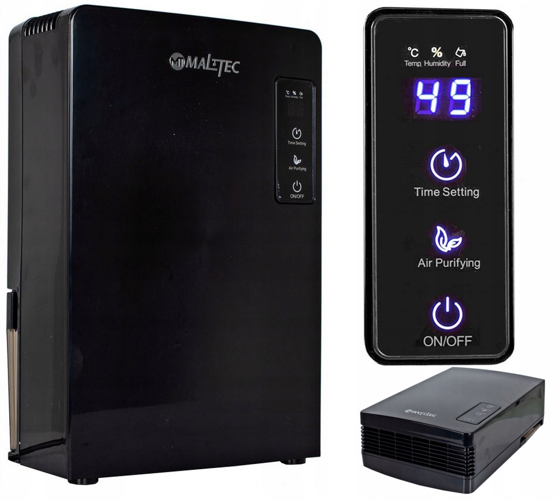 OSUSZACZ POWIETRZA POCHŁANIACZ WILGOCI CICHY WYDAJNY 0,7L ZBIORNIK 2,2L 90W Kod producenta D362