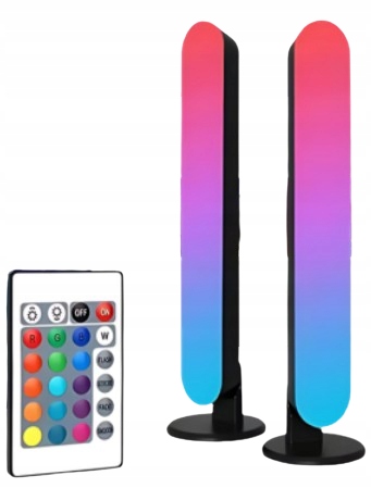 Светодиодная игровая панель, набор стоячих ламп для подсветки телевизора, 2 шт.