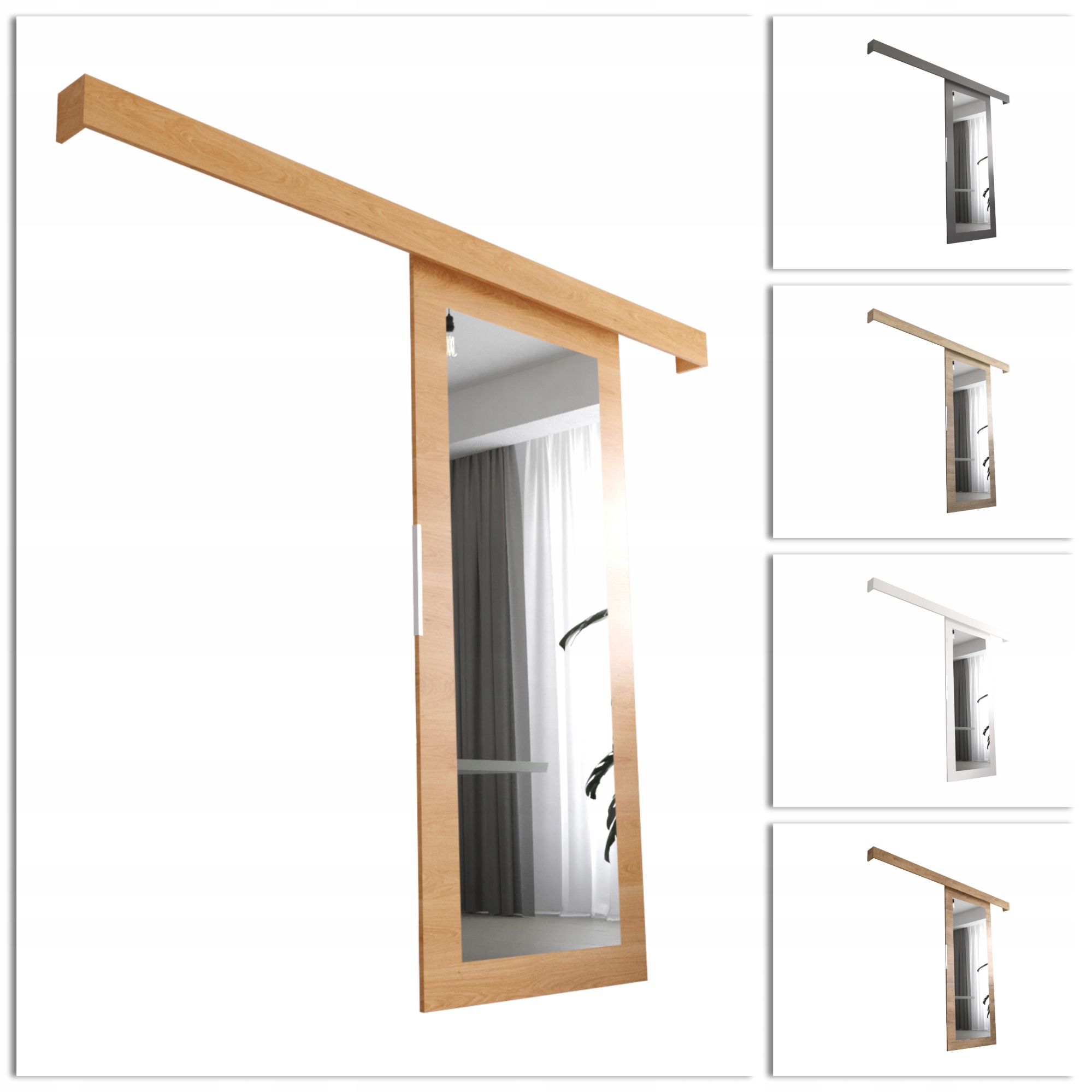 Vnitřní posuvné dveře Denver VDLI86 O-pohovka Zrcadlo Výběr Barev