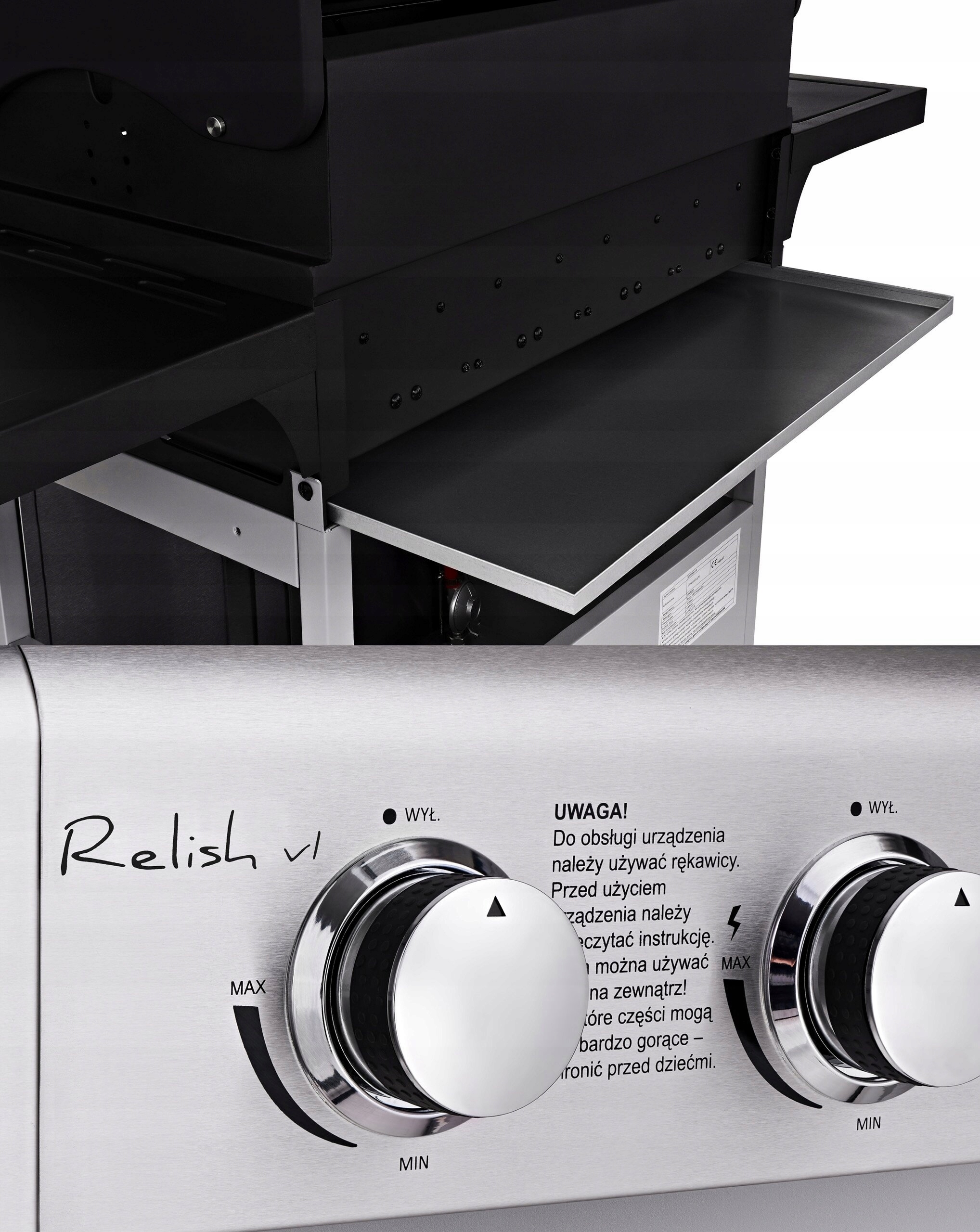 Grill Gazowy KOLER Relish V1 compact 9,6kW Wysokość grilla 112 cm