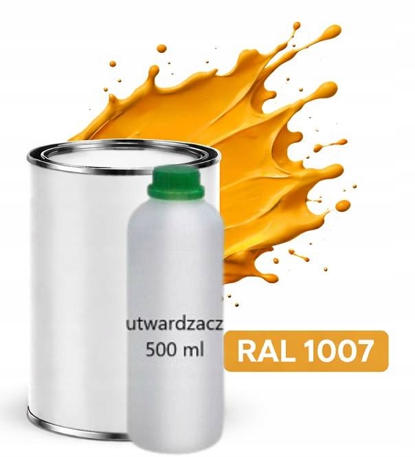 Ral 1007 Polyuretan Akryl 2:1 1 L Polomatný Lak Tužidlo Normal 0,5 L