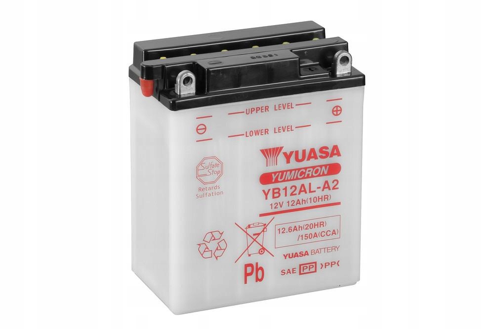 

Akumulator motocyklowy Yuasa YB12AL-A2 12.6Ah 150A