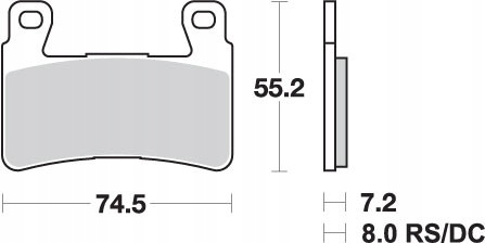 Sbs Brzdové Doštičky KH265 Racing Dual Carbon Honda Cbr 600RR '03-