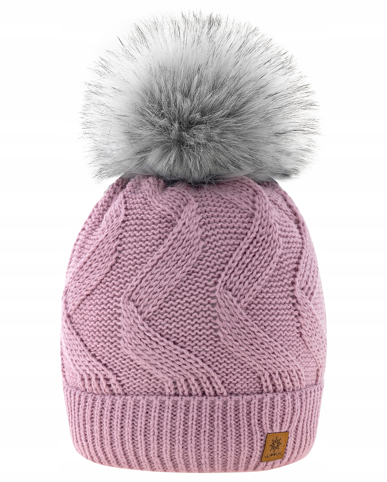 

Zimowa Czapka Ciepła pompon i polar Woolk Leila