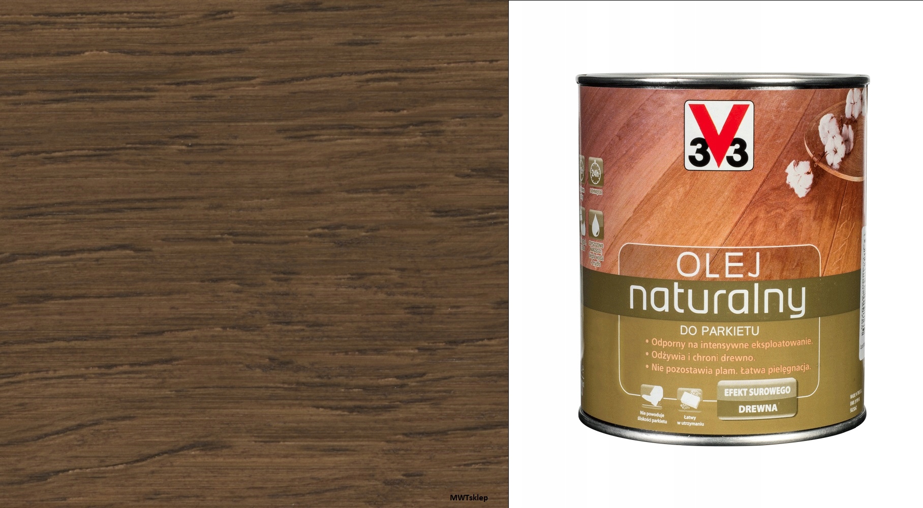 V33 Olej Naturalny Do Parkietu 1l Merbau