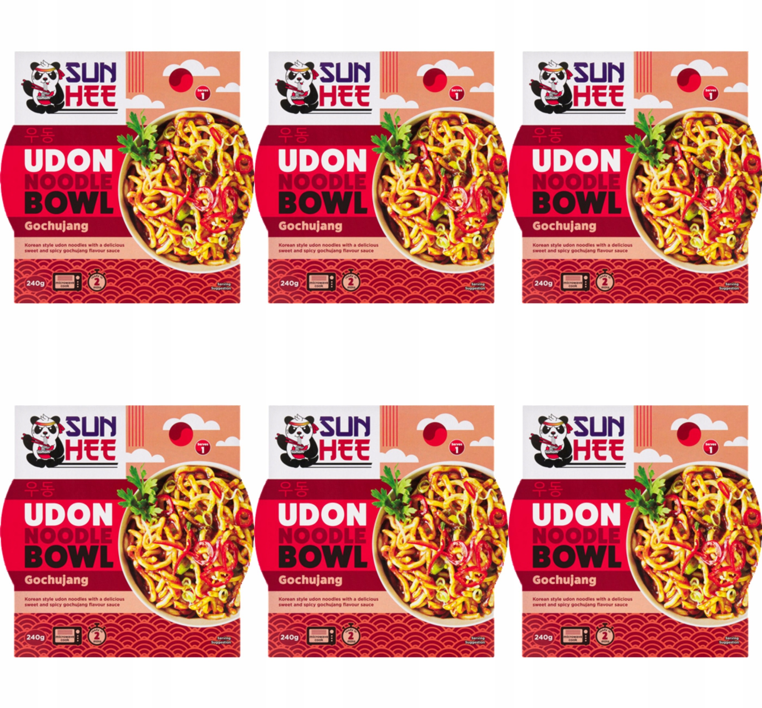 Sun Hee Hotové jídlo udon bowl gochujang 240g X6