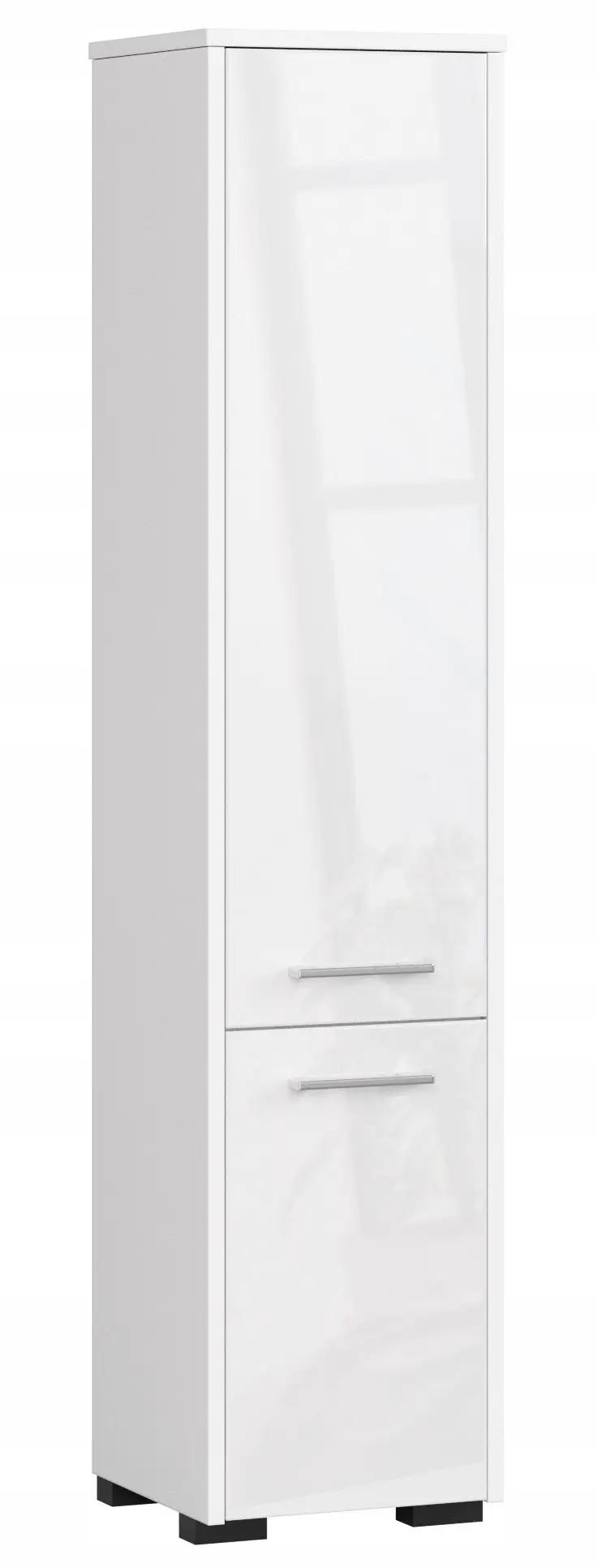 SŁUPEK FIN 2-DRZWIOWY 140cm - BIAŁY POŁYSK