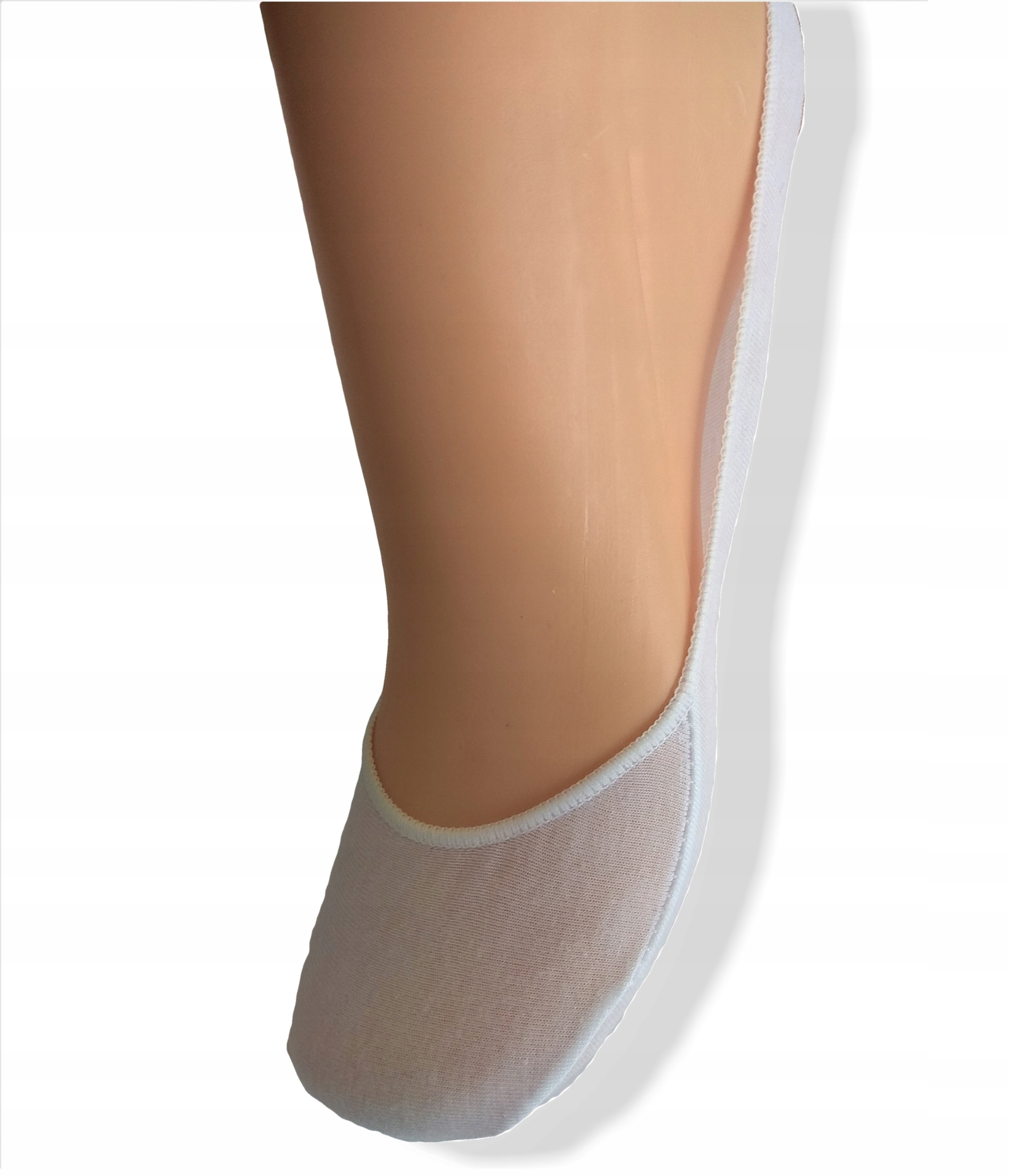 

Stopki Balerinki damskie z poduszką Beżowe