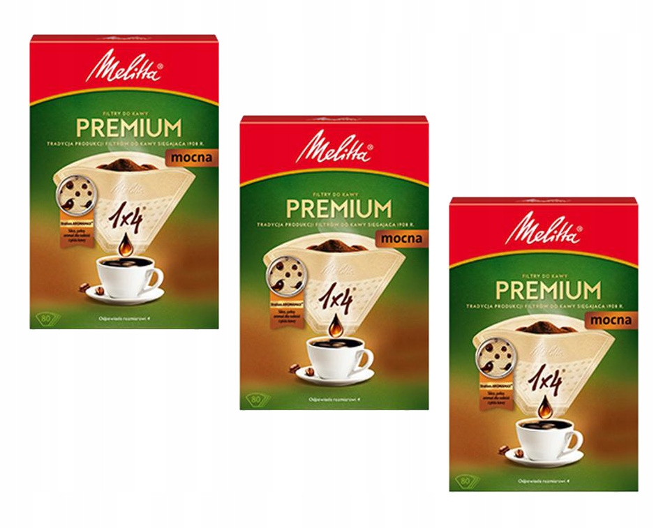 

Papierowe filtry do kawy Melitta Premium 240szt