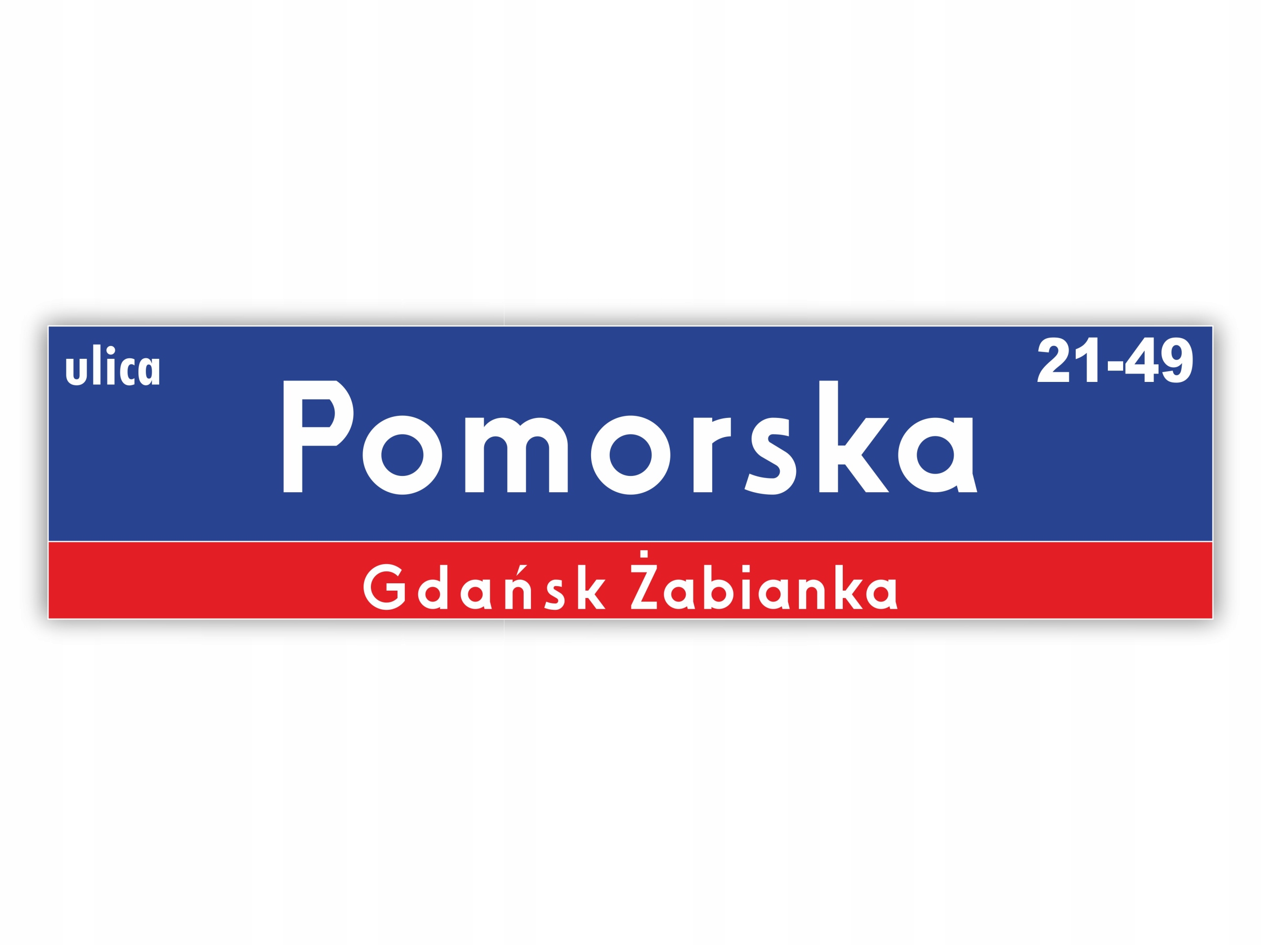 

Tablica Adresowa Nazwa Ulicy 60x15 tabliczka