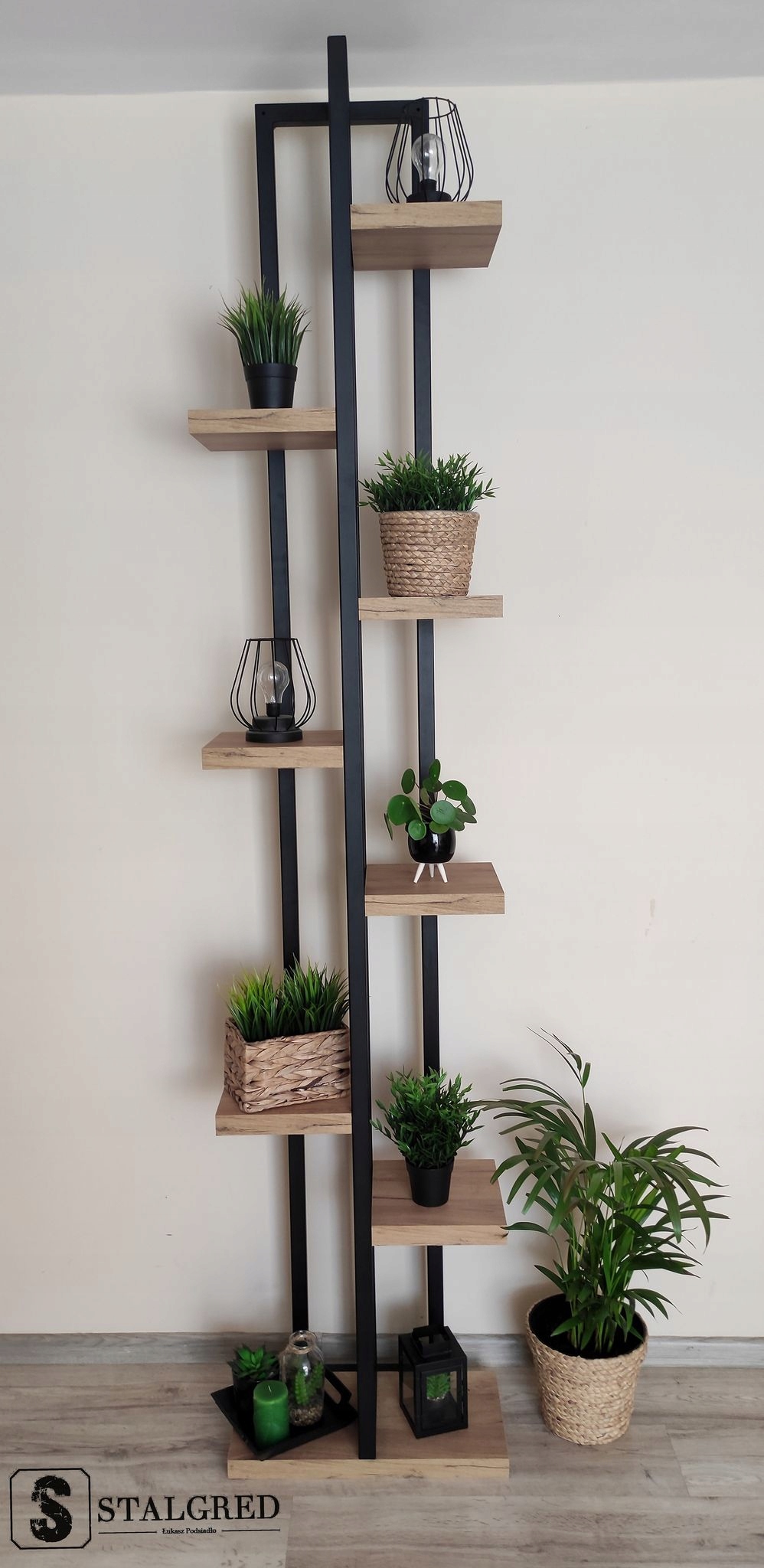KWIETNIK LOFT INDUSTRIALNY STOJAK DO KWIATÓW Maks. szerokość 50 cm