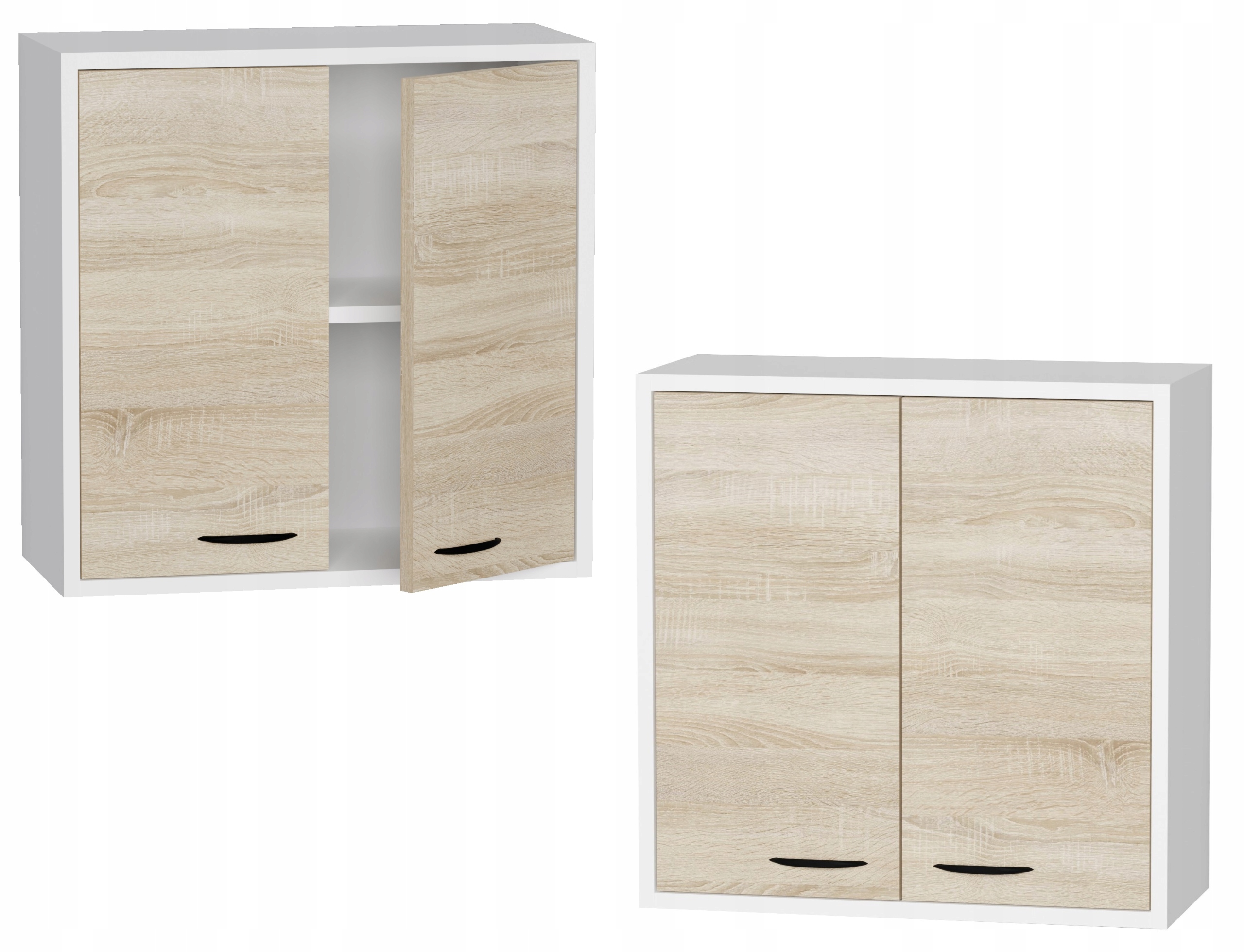 Szafka do łazienki wisząca ścienna nad pralkę z półkami 60cm Marand sonoma