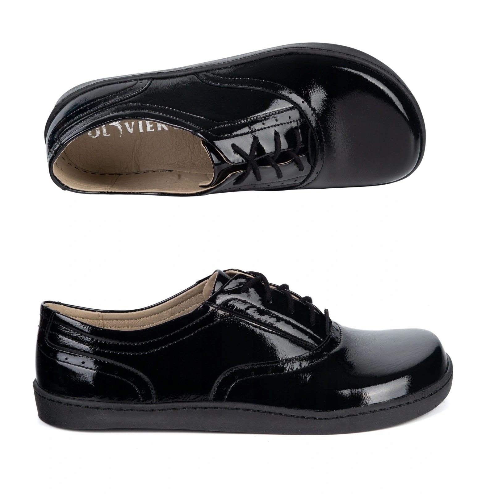 Barefoot Dámské minimalistické kožené boty Signe černé barvy 37