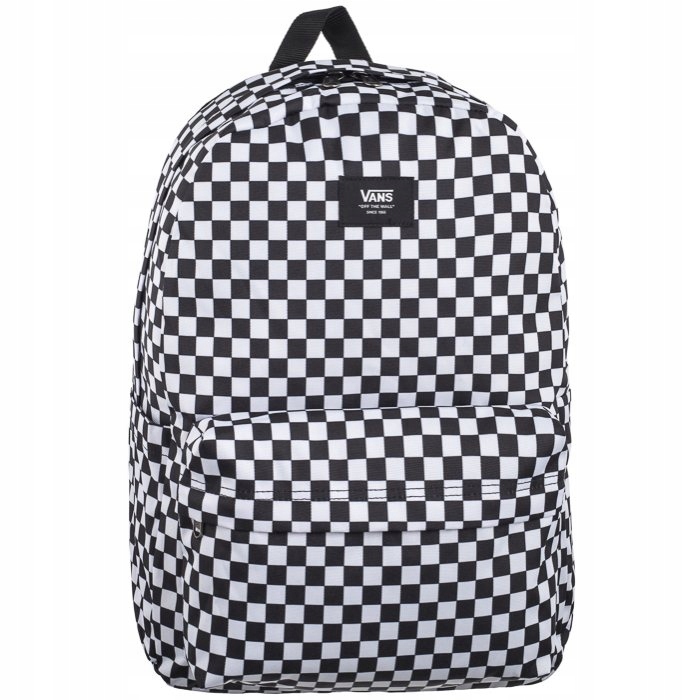 Školní Batoh Vans Old Skool Check Backpack Black/Whi Černobílý